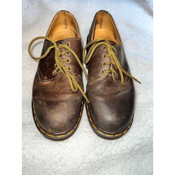 Vintage Dr Martens 1561 4 eye Oxford CrazyHorse Made in England - sz 12 - E17 main image 5